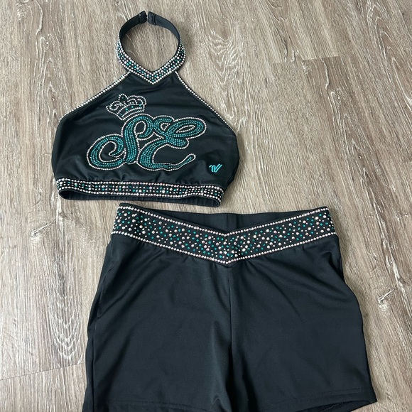 Cheer Extreme Senior Elite Majors Practice Set - AM top, AL bottoms - Picture 1 of 11